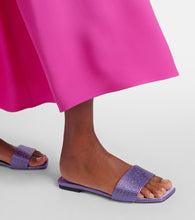 Jimmy Choo Clovis embellished satin mules