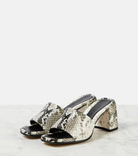 Jimmy Choo Lena 70 snake-effect leather mules