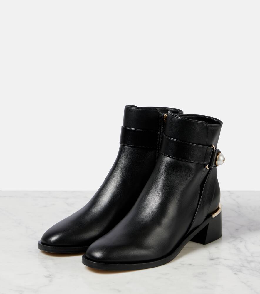 Jimmy Choo Noor 45 leather ankle boots