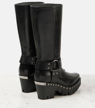 Jimmy Choo Quinn 75 studded leather biker boots