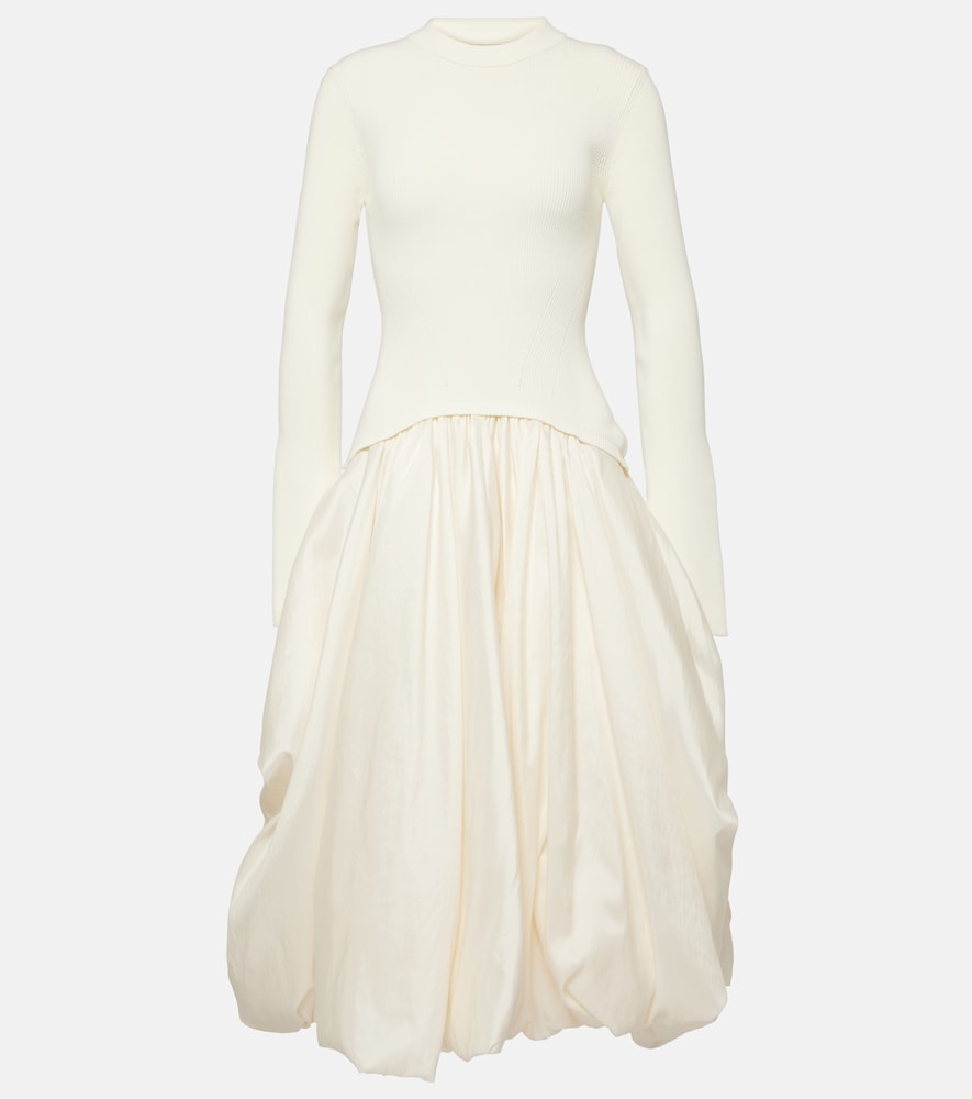 Simkhai Kenlie taffeta-trimmed midi dress. Simkhai Kenlie 塔夫绸边饰中长连衣裙