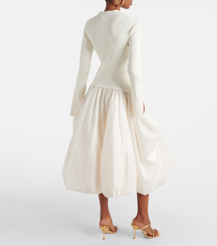 Simkhai Kenlie taffeta-trimmed midi dress