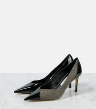 Jimmy Choo Cass 75 paneled patent leather pumps