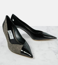 Jimmy Choo Cass 75 paneled patent leather pumps