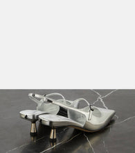 Jimmy Choo Didi 45 metallic leather slingback pumps