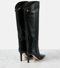 Jimmy Choo Alizze 85 leather knee-high boots