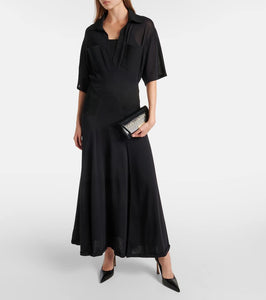 Victoria Beckham Croc-effect leather wallet on chain