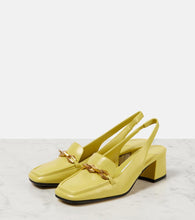 Jimmy Choo Diamond Tilda 45 leather slingback pumps