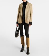 Jimmy Choo Yasmin leather and canvas knee-high boots