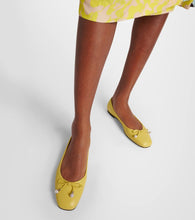 Jimmy Choo Elme bow-detail leather ballet flats