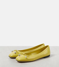 Jimmy Choo Elme bow-detail leather ballet flats