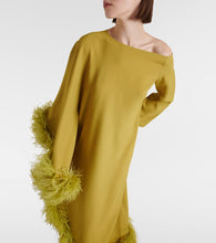 Taller Marmo Ubud Extravaganza feather-trimmed gown