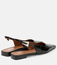 Paris Texas Bettina 10 croc-effect leather slingback flats