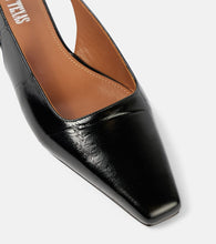 Paris Texas Bettina 10 croc-effect leather slingback flats
