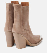 Paris Texas Dallas 100 embellished suede ankle boots