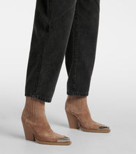 Paris Texas Dallas 100 embellished suede ankle boots