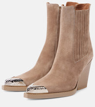 Paris Texas Dallas 100 embellished suede ankle boots