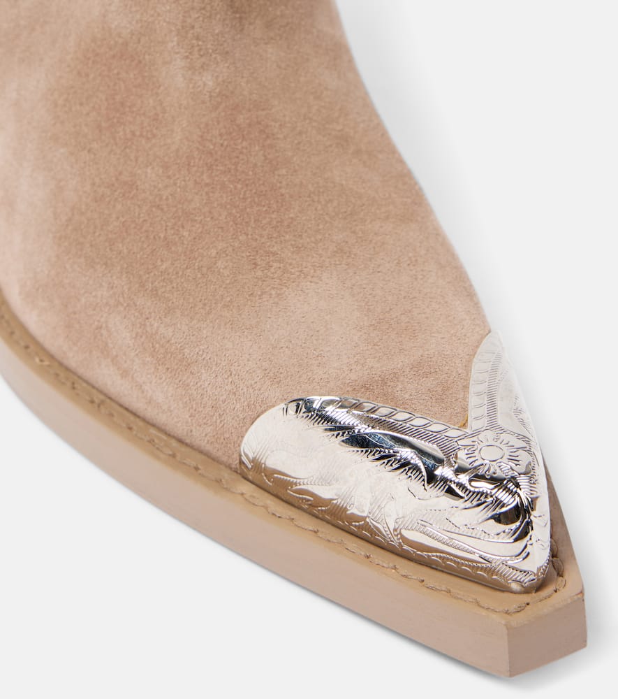 Paris Texas Dallas 100 embellished suede ankle boots