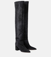 Paris Texas Anja suede over-the-knee boots - Paris Texas Anja 麂皮过膝长靴