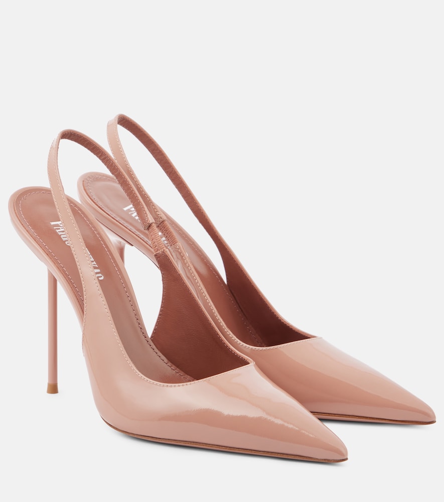 Paris Texas Lidia 105 patent leather slingback mule - Paris Texas Lidia 105 漆皮露跟穆勒鞋