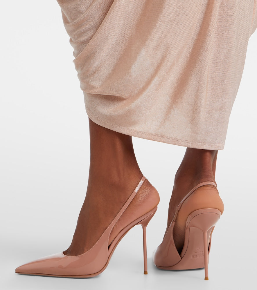 Paris Texas Lidia 105 patent leather slingback mule