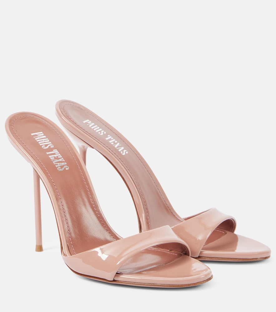 Paris Texas Lidia 105 patent leather mules - Paris Texas Lidia 105 漆皮穆勒鞋