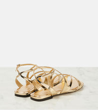 Jimmy Choo Ayla metallic leather sandals