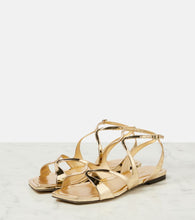Jimmy Choo Ayla metallic leather sandals