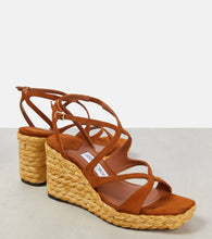 Jimmy Choo Ayla suede espadrille wedges