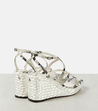 Jimmy Choo Ayla 85 leather espadrille wedges