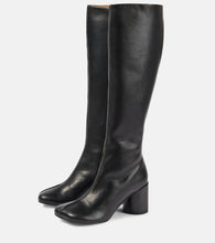 MM6 Maison Margiela Leather knee-high boots