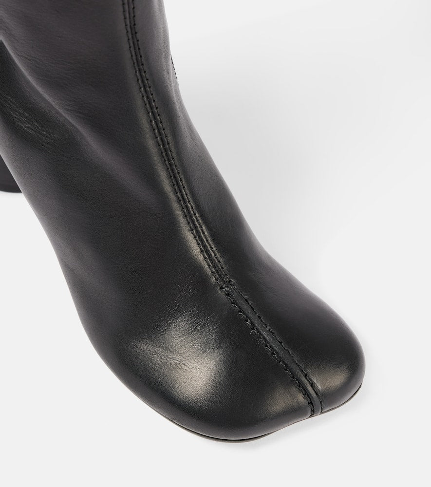MM6 Maison Margiela Leather knee-high boots