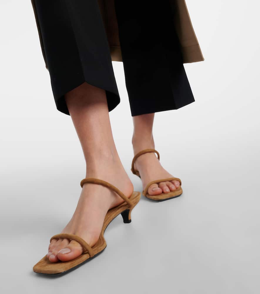 Toteme The Minimalist 35 suede sandals