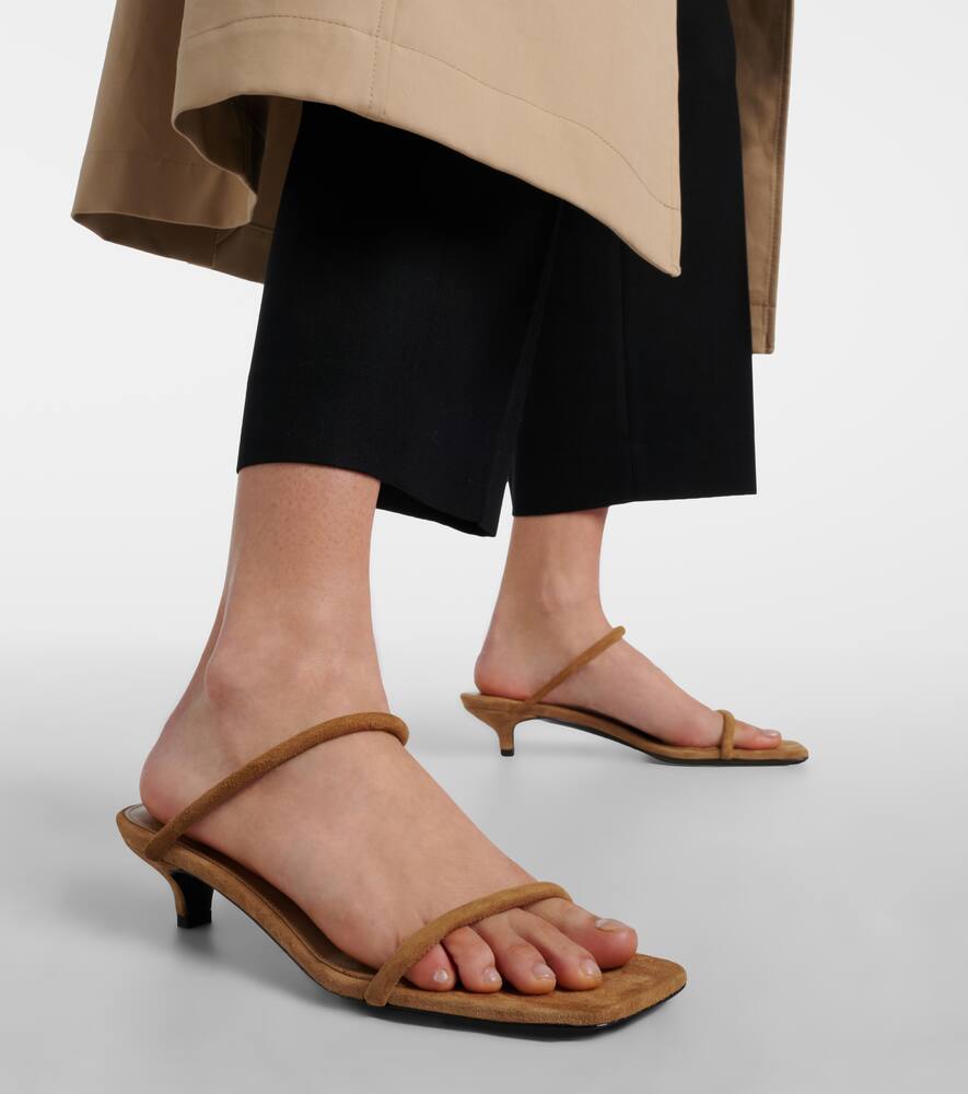 Toteme The Minimalist 35 suede sandals