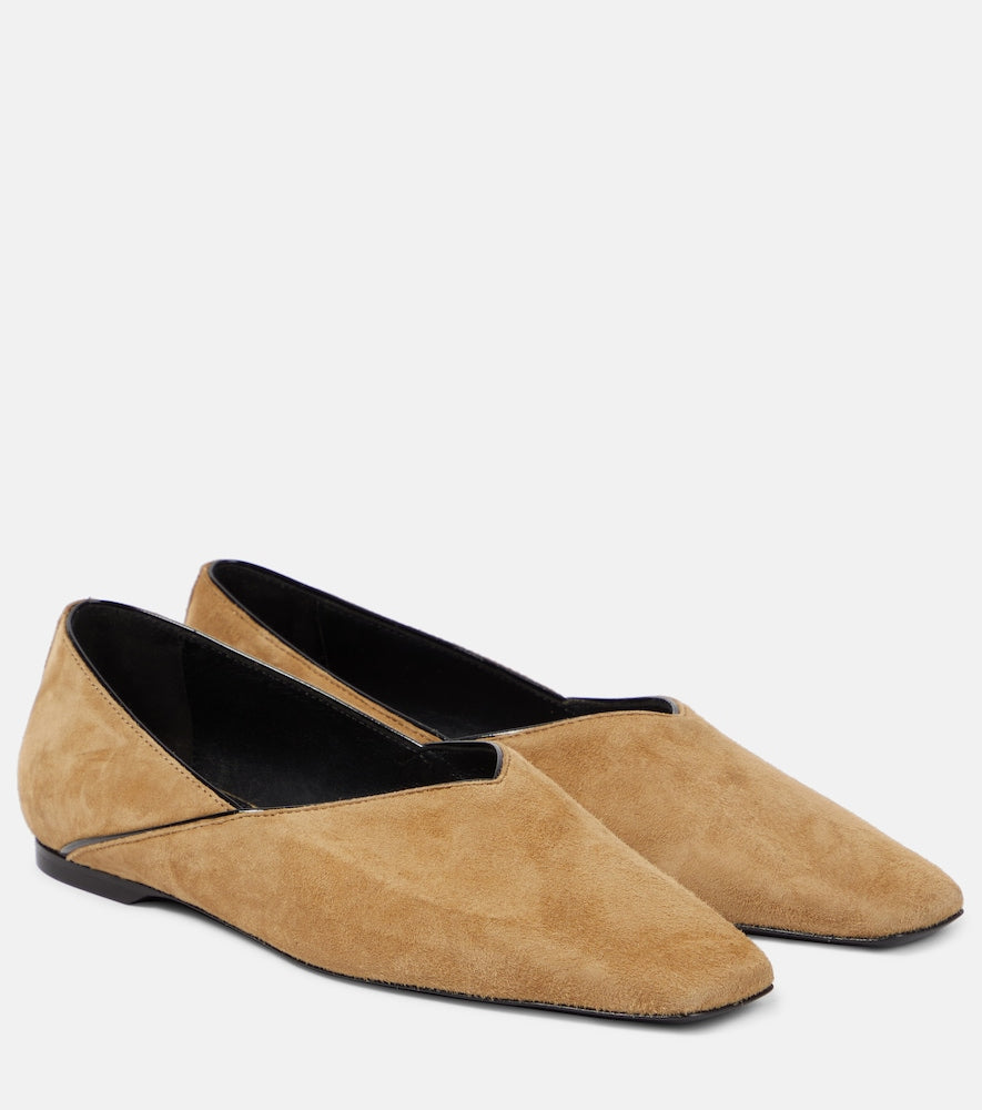 Toteme The Everyday Flat suede ballet flats - Toteme 日常平底麂皮芭蕾平底鞋