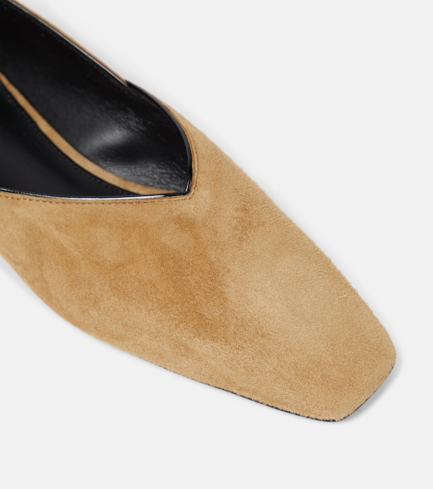 Toteme The Everyday Flat suede ballet flats