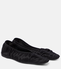 Toteme The Gathered Flat satin ballet flats