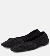 Toteme The Gathered Flat satin ballet flats