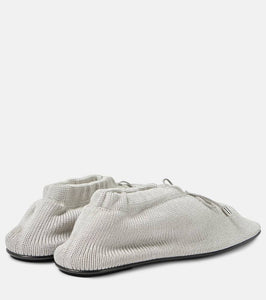 Toteme Bow-detail crochet flats