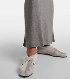 Toteme Bow-detail crochet flats