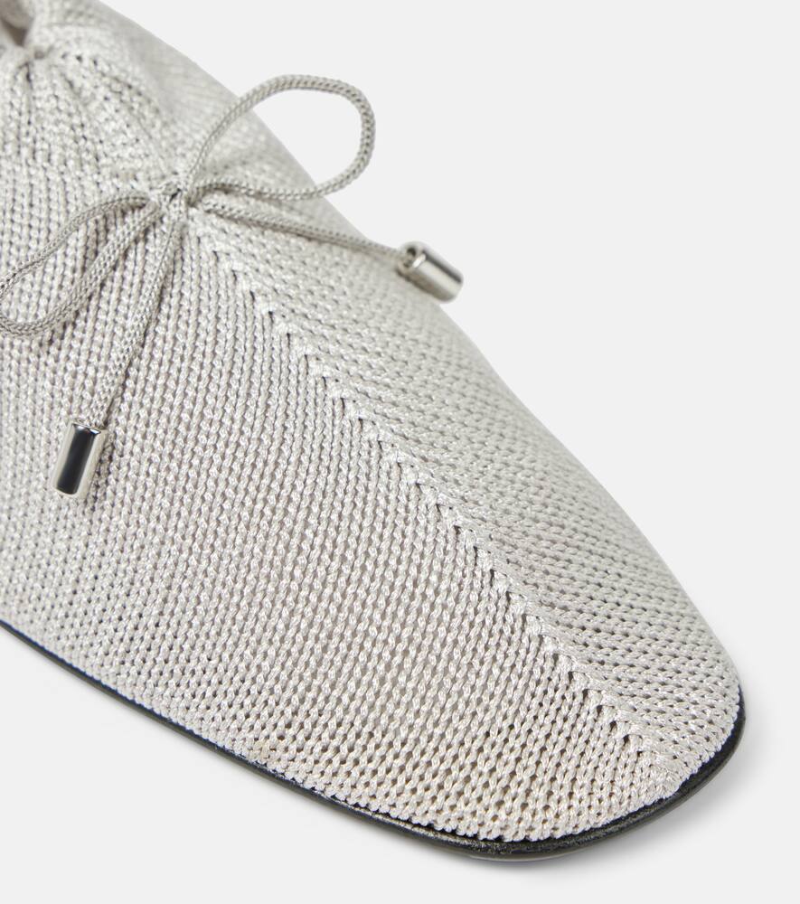 Toteme Bow-detail crochet flats