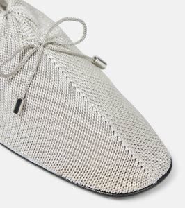 Toteme Bow-detail crochet flats