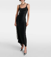 Rabanne Draped jersey maxi dress