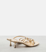 Jimmy Choo Etana 50 metallic leather mules