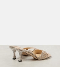 Jimmy Choo Skye 70 crystal-embellished satin mules