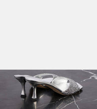 Jimmy Choo Skye 70 embellished mirrored leather mules