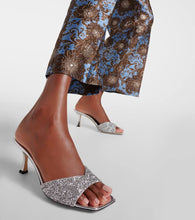 Jimmy Choo Skye 70 embellished mirrored leather mules