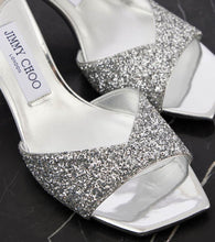 Jimmy Choo Skye 70 embellished mirrored leather mules