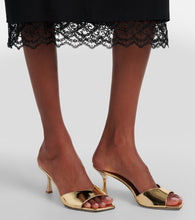 Jimmy Choo Skye 70 metallic leather mules