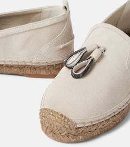 Brunello Cucinelli Monili suede espadrilles